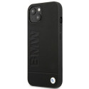 Kryt BMW LEATHER STAMP iPhone 14 Plus black/black