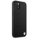 Kryt BMW LEATHER STAMP iPhone 14 Plus black/black