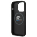 Kryt BMW pro iPhone 14 Pro - MagSafe leather stamp tricolor