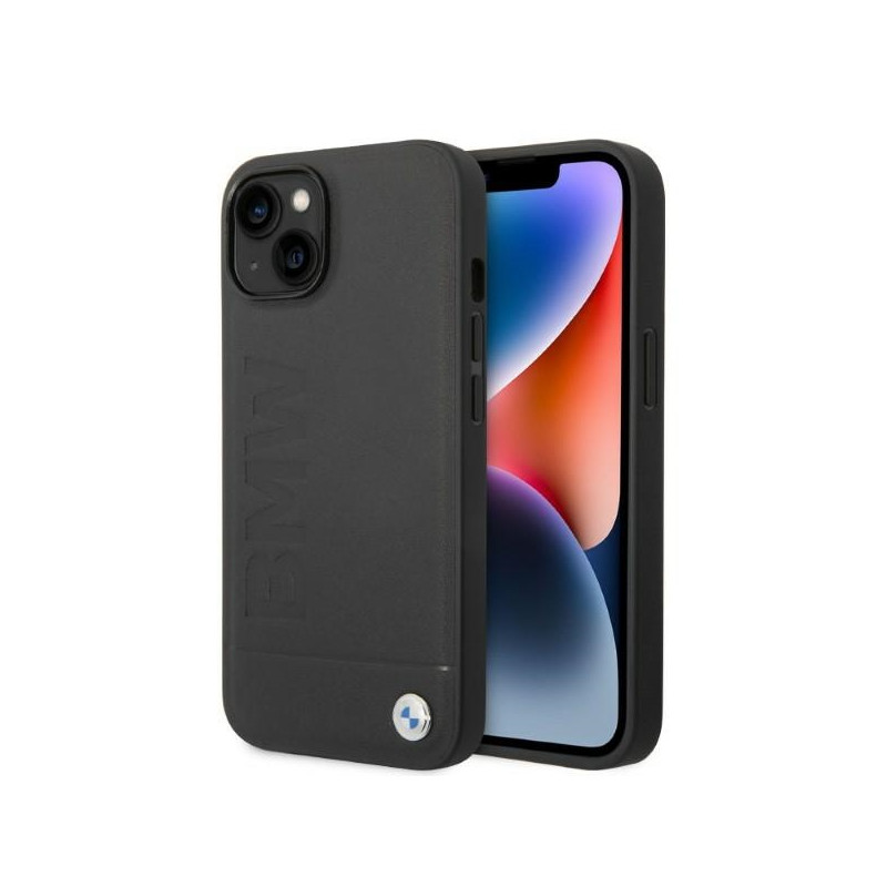 Pouzdro BMW Signature Logo Imprint Magsafe pro iPhone 14 Plus - černá/černá