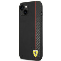Kryt Ferrari On Track Stripe FEHCP14MAXBK pro iPhone 14 Plus black