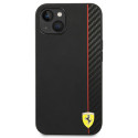 Kryt Ferrari On Track Stripe FEHCP14MAXBK pro iPhone 14 Plus black
