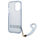 Kryt Guess Translucent Stap pro iPhone 13 Pro modrý