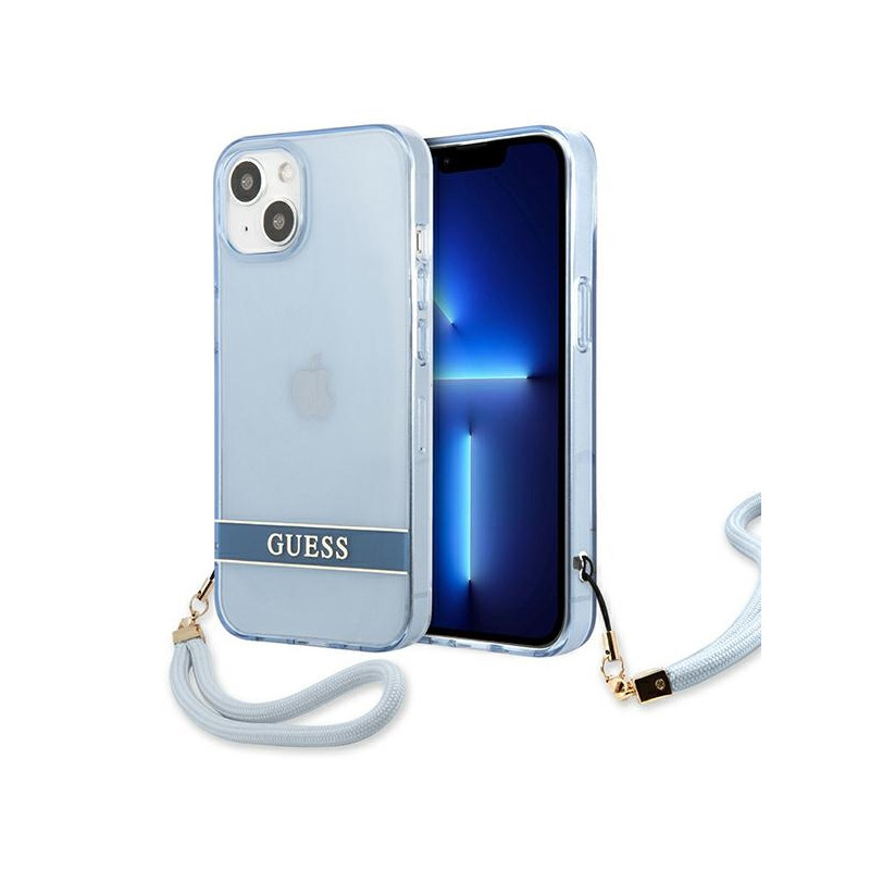 Kryt Guess GUHCP13MHTSGSB pro iPhone 13 - modrá