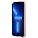 Kryt Guess Saffiano Triangle iPhone 13 růžový