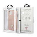 Kryt Guess Saffiano Triangle iPhone 13 růžový