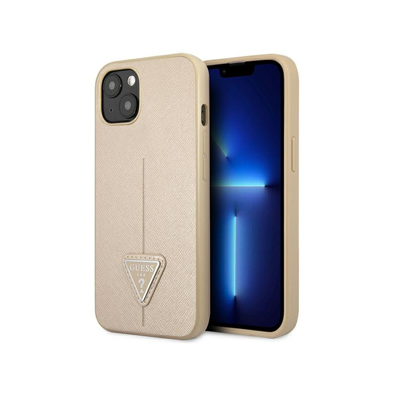 Kryt Guess GUHCP13SPSATLE pro iPhone 13 mini 5,4 - beige/beige