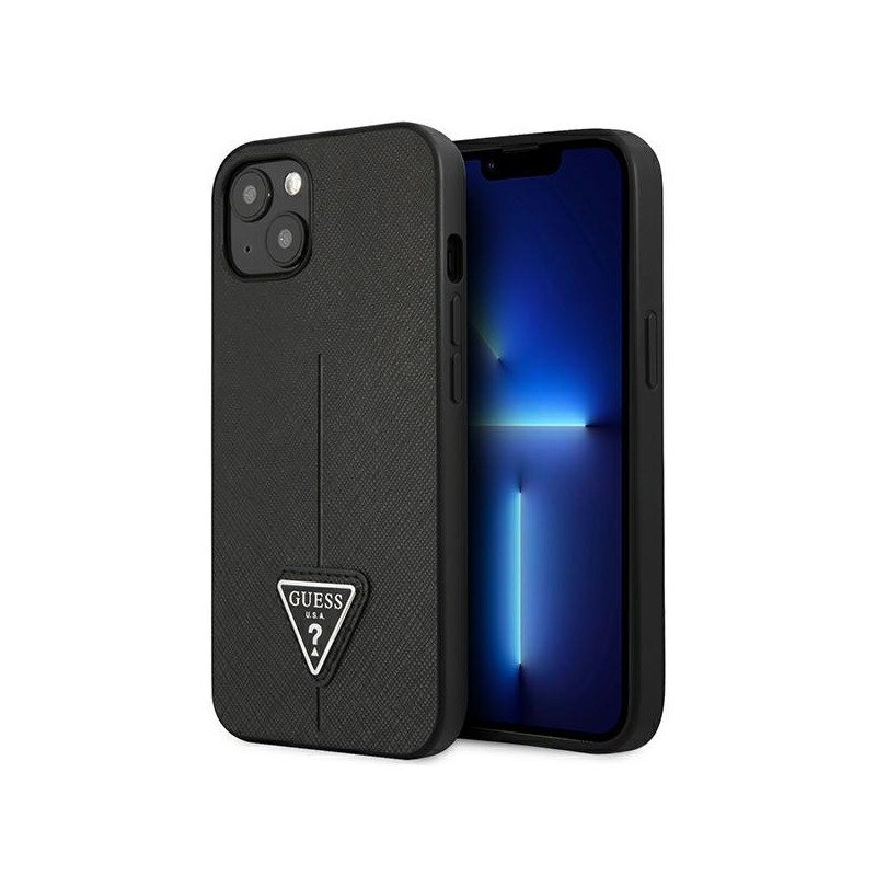 Kryt Guess GUHCP13SPSATLK pro iPhone 13 mini 5,4" - black / black