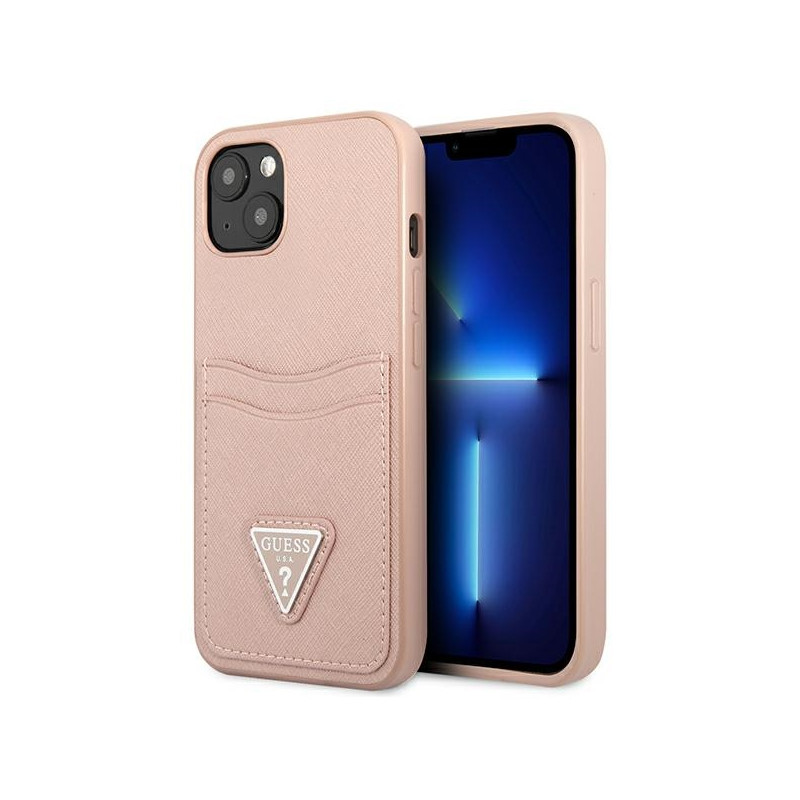 Kryt Guess GUHCP13SPSATPP pro iPhone 13 mini - růžová