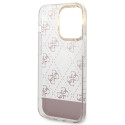 Kryt Guess 4G Pattern Script pro iPhone 14 Pro - pink