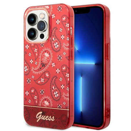 Kryt Guess Bandana Paisley iPhone 14 Pro - red/red hardcase