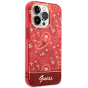 Kryt Guess Bandana Paisley iPhone 14 Pro - red/red hardcase