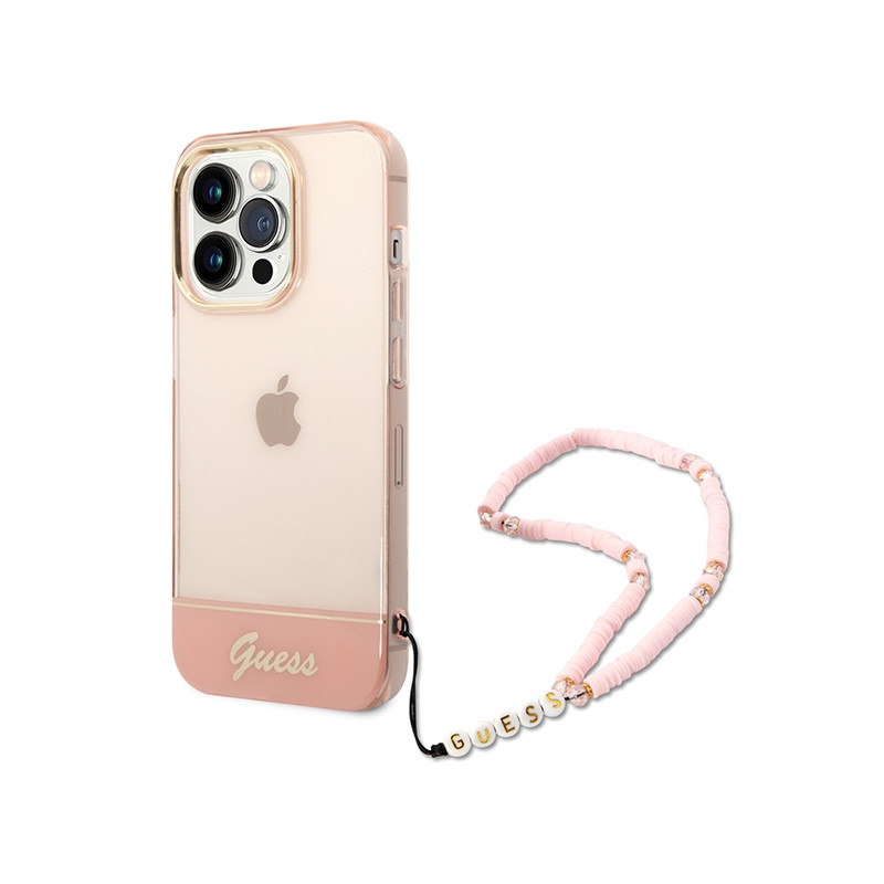 Kryt Guess GUHCP14LHGCOHP pro iPhone 14 Pro - pink/pink