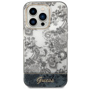Kryt Guess Porcelain pro iPhone 14 Pro - porcelain/grey