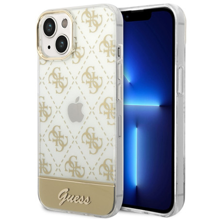 Kryt Guess GUHCP14MHG4MHG pro iPhone 14 Plus zlatá/zlatá