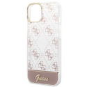 Kryt Guess 4G Pattern Script pro iPhone 14 Plus - růžová