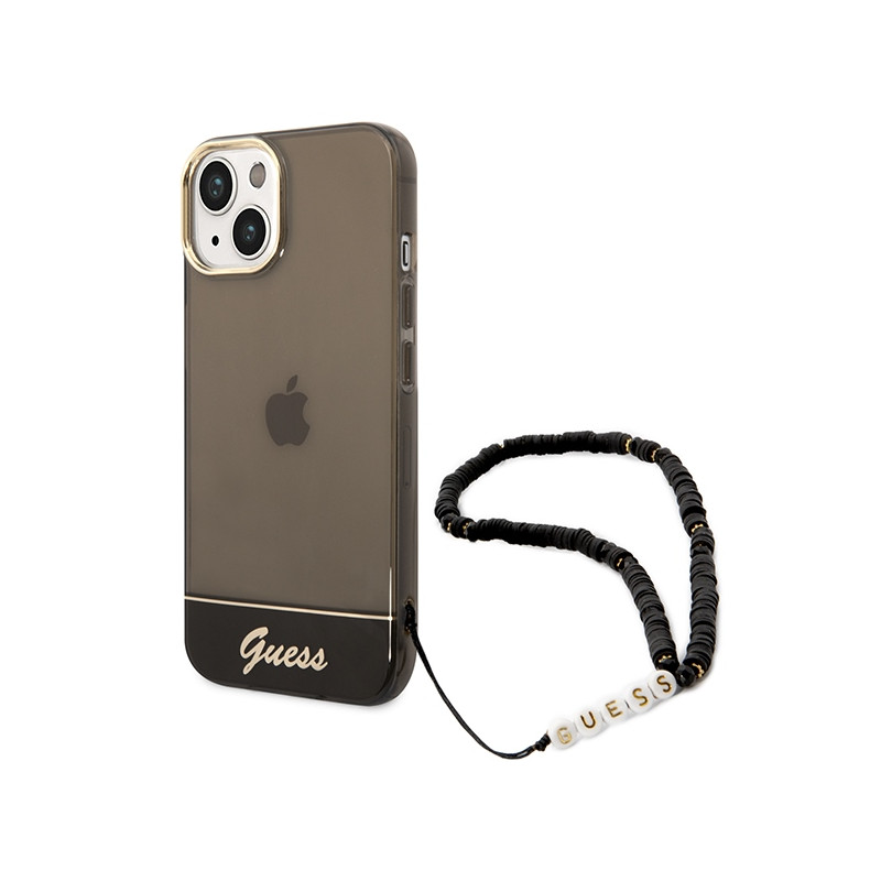 Kryt Guess GUHCP14MHGCOHK pro iPhone 14 Plus - black / black hardcase translucent pearl