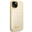 Kryt Guess Croco Collection pro iPhone 14 Plus - gold
