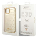Kryt Guess Croco Collection pro iPhone 14 Plus - gold