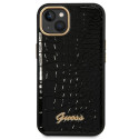 Kryt GUESS Croco Collection iPhone 14 Plus black/black