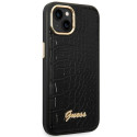 Kryt GUESS Croco Collection iPhone 14 Plus black/black