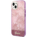 Kryt GUESS Jungle Collection iPhone 14 Plus pink