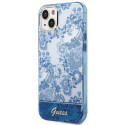Kryt Guess Porcelain pro iPhone 14 Plus - modrá