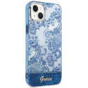 Kryt Guess Porcelain pro iPhone 14 Plus - modrá