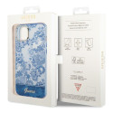 Kryt Guess Porcelain pro iPhone 14 Plus - modrá