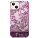 Kryt Guess Porcelain Collection iPhone 14 Plus – fuchsiová