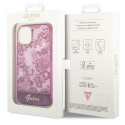 Kryt Guess Porcelain Collection iPhone 14 Plus – fuchsiová