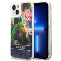 Kryt Guess GUHCP14MLFLSB pro iPhone 14 Plus modrá