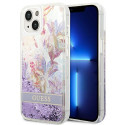 Kryt Guess GUHCP14MLFLSU pro iPhone 14 Plus fialový