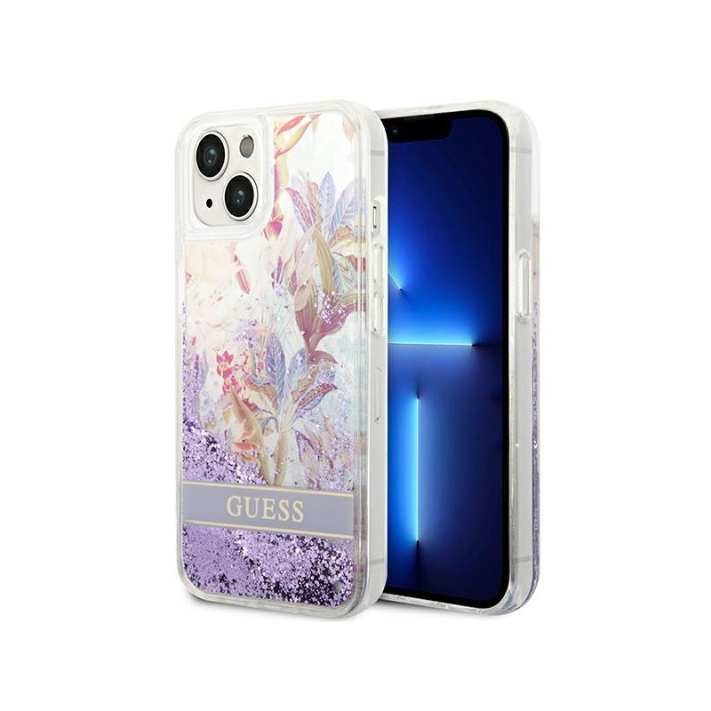 Kryt Guess GUHCP14MLFLSU pro iPhone 14 Plus - fialová (purple)
