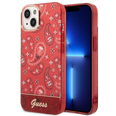 Kryt Guess GUHCP14SHGBNHR pro iPhone 14 - červená