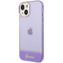 Kryt Guess Translucent pro iPhone 14 - fialový