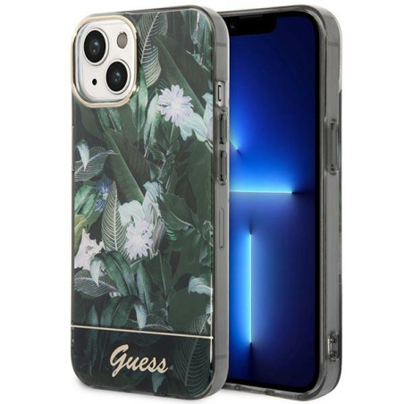 Kryt Guess JUNGLE COLLECTION iPhone 14 - zelený
