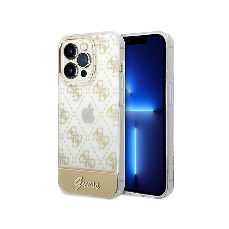 Kryt Guess GUHCP14XHG4MHG pro iPhone 14 Pro Max - zlatá/gold