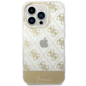 Kryt Guess 4G Pattern Script pro iPhone 14 Pro Max - zlatá/gold