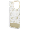 Kryt Guess 4G Pattern Script pro iPhone 14 Pro Max - zlatá/gold
