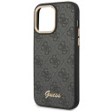 Kryt Guess 4G Vintage Gold Logo pro iPhone 14 Pro Max – černá