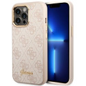 Kryt Guess 4G Vintage Gold Logo pro iPhone 14 Pro Max - růžový