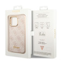 Kryt Guess 4G Vintage Gold Logo pro iPhone 14 Pro Max - růžový