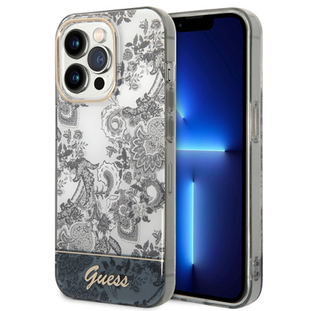 Kryt Guess Porcelain pro iPhone 14 Pro Max – šedá