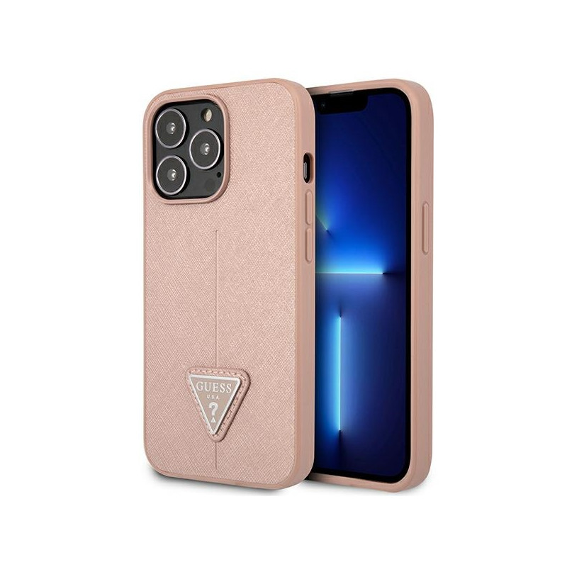Kryt Guess GUHCP14XPSATLP pro iPhone 14 Pro Max - růžová