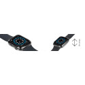 GECKO V10A02C0 Full Body Case 360° kryt pro Apple Watch 4/5/6/SE (44mm), čirý