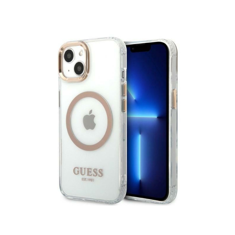 Kryt Guess GUHMP13MHTRMD pro iPhone 13 - zlatá/gold