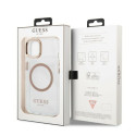 Kryt Guess GUHMP13MHTRMD iPhone 13 Metal Outline Magsafe - zlatá