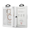 Kryt GUESS Metal Outline Magsafe iPhone 13 Pro Max - zlatá