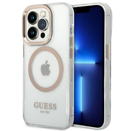 Kryt Guess GUHMP14LHTRMD iPhone 14 Pro – gold / gold